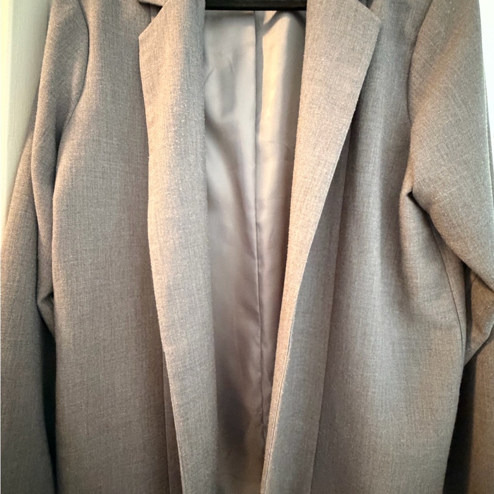 Pretty Little Thing Comfy Oversized Grey Blazer
